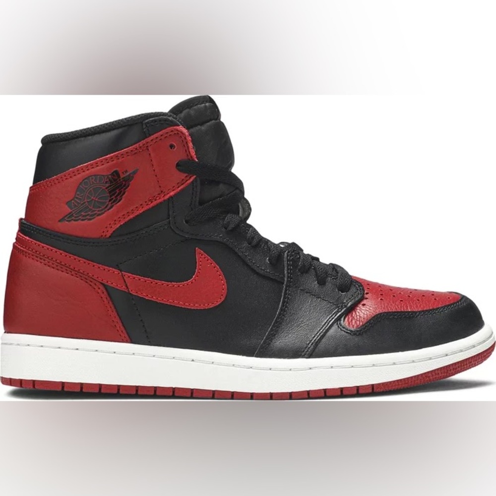 New In Box Nike Air Jordan 1 Retro High OG BG Black/Varsity Red-White size 7